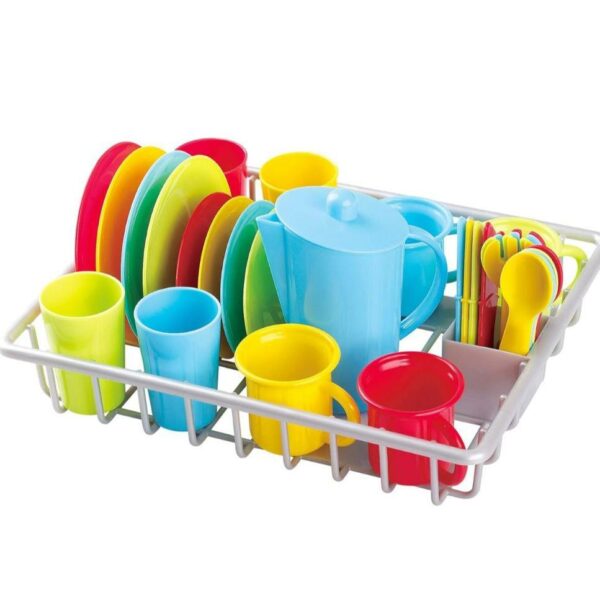 صينية مع ادوات للمطبخ