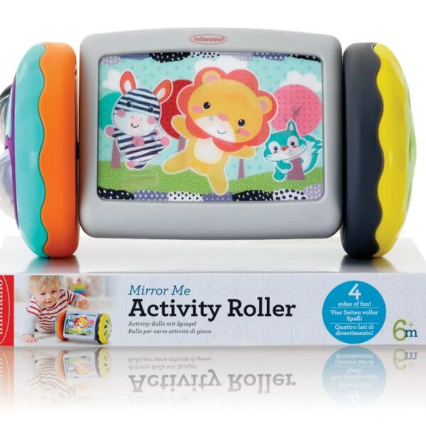 لعبة مستديرة مع مرآة لتشجيع الزحف