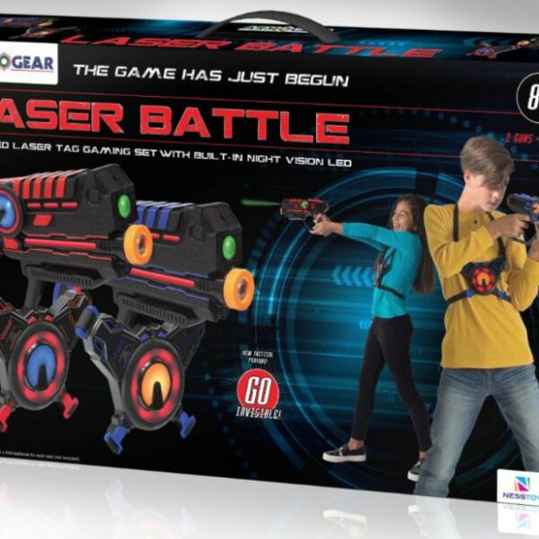 حرب الليزر مع مسدسين