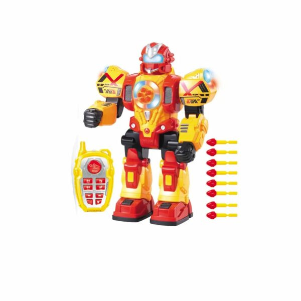 روبوت مع رصاص اسهم وجهاز تحكم