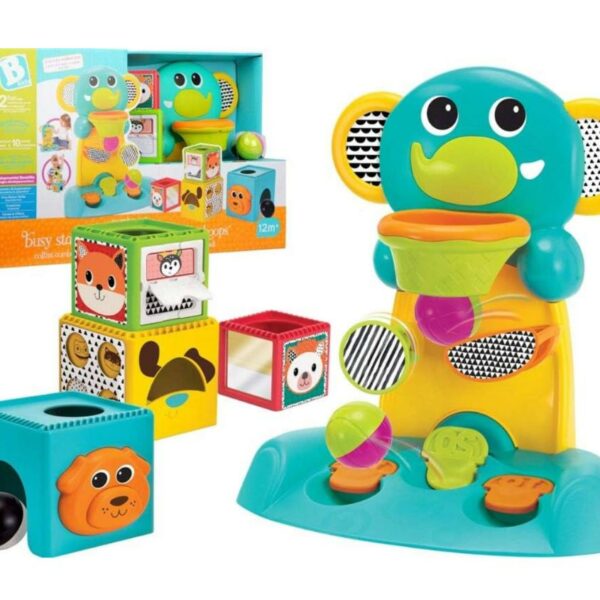 لعبة الفيل مع كرات ومكعبات للاطفال