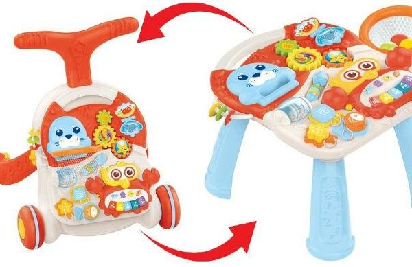 طاولة العاب تتحول الى عربة للاطفال