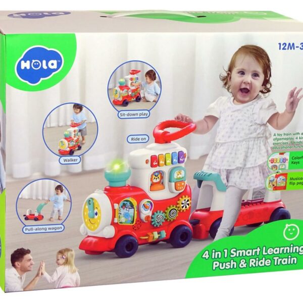 تعليم ذكي دفع وقيادة قطار للاطفال